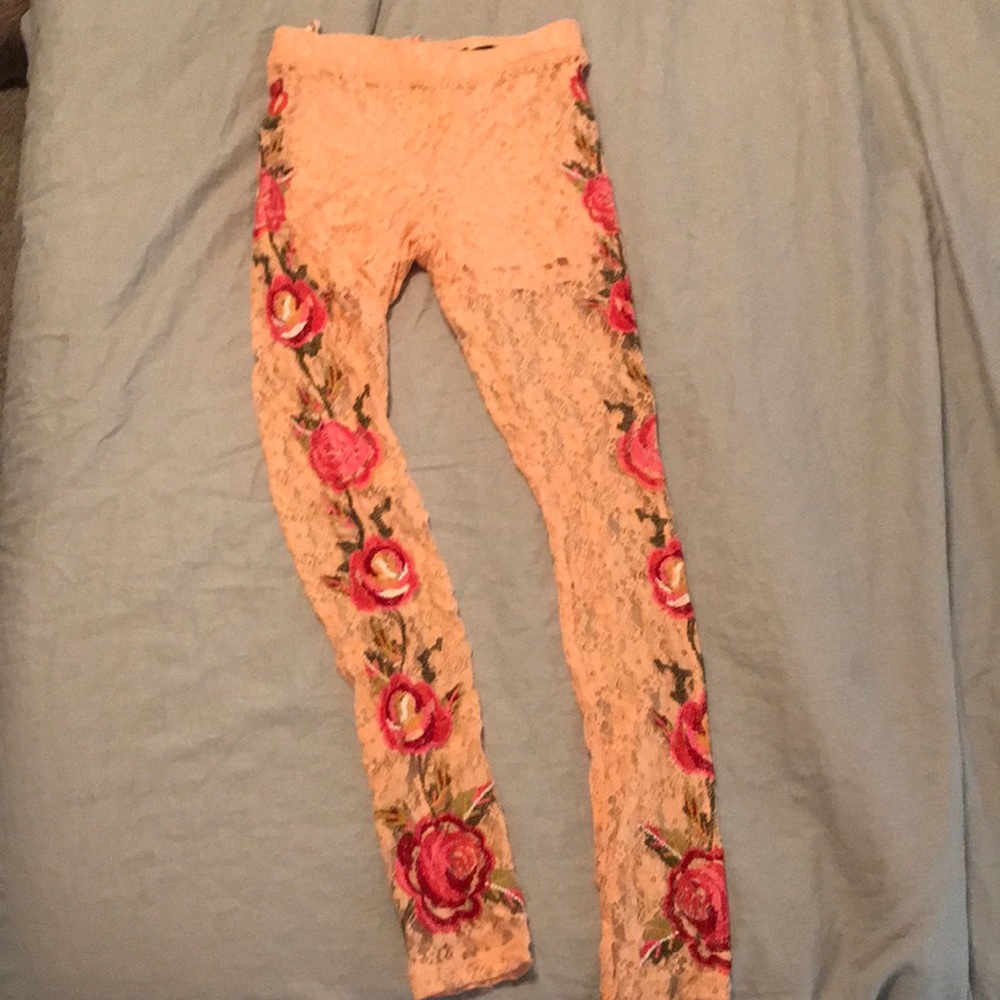 Lace Crochet Leggings